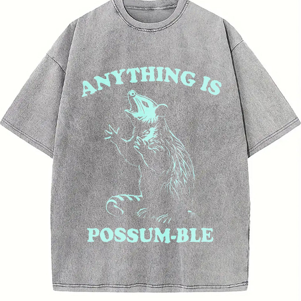 Funny Possum 90s Vintage Washed T-Shirt product image 5