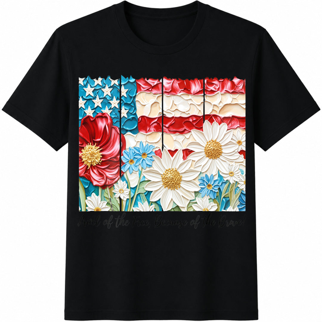 Land Of The Free Because Of Brave Fourth Of July Cotton product image 1