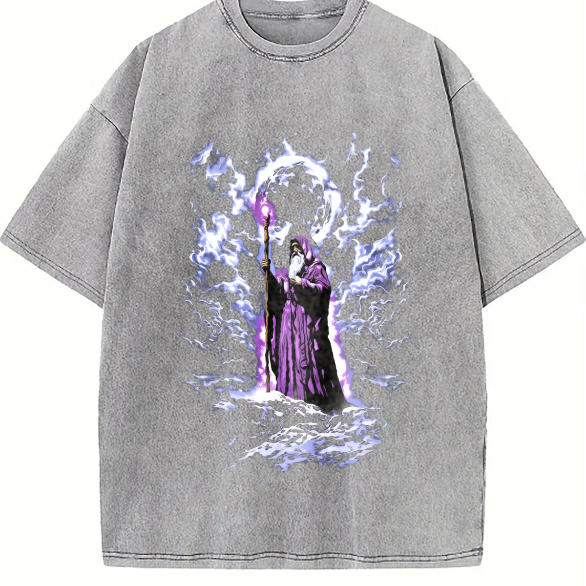 Wizard Dark Fantasy Vintage Washed T-Shirt product image 5