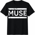 Muse Rock Band - White Lettering & Music Cotton T-Shirt product image 1