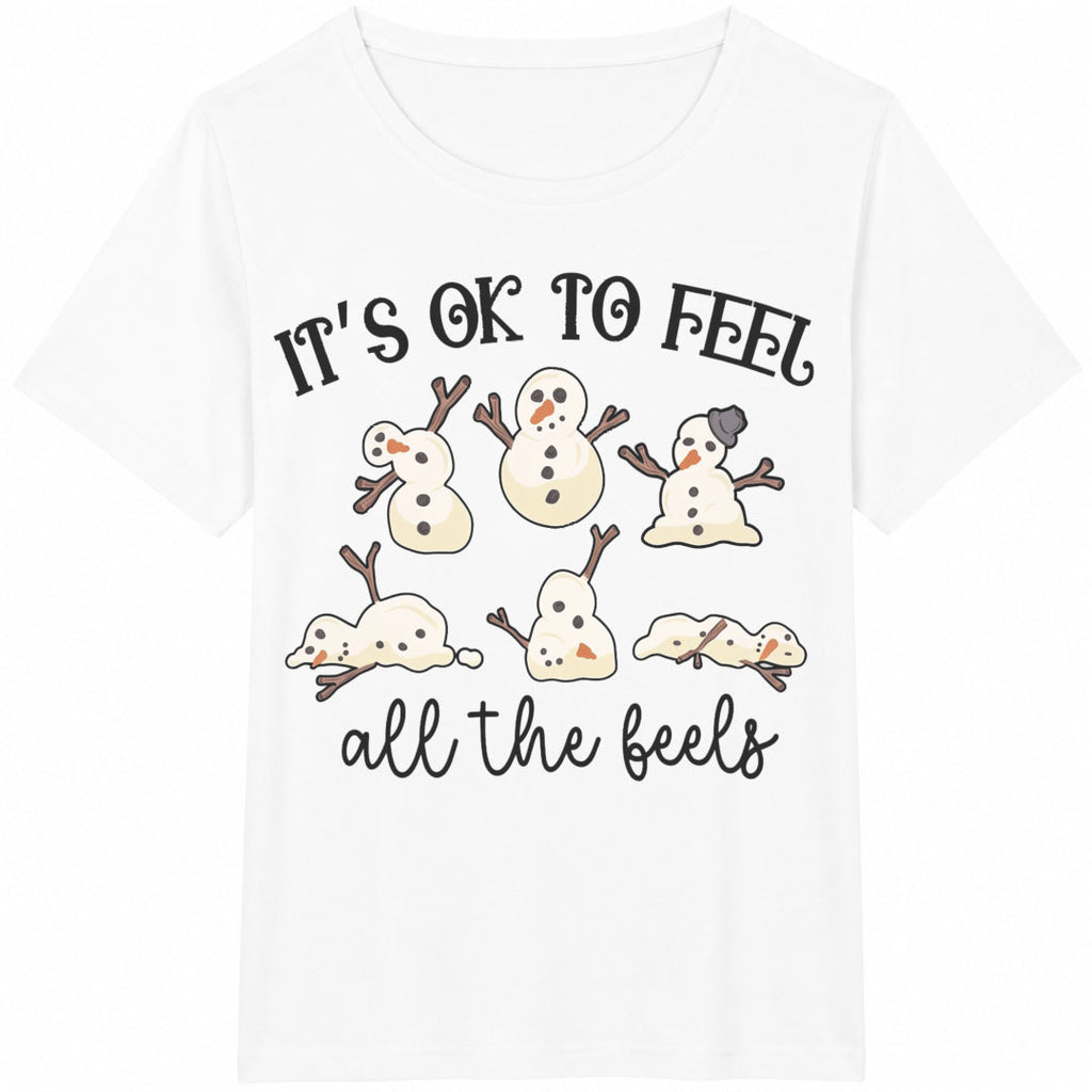 It's Okay To Feel All The Feels Ot Christmas Mental Cotton product image 2