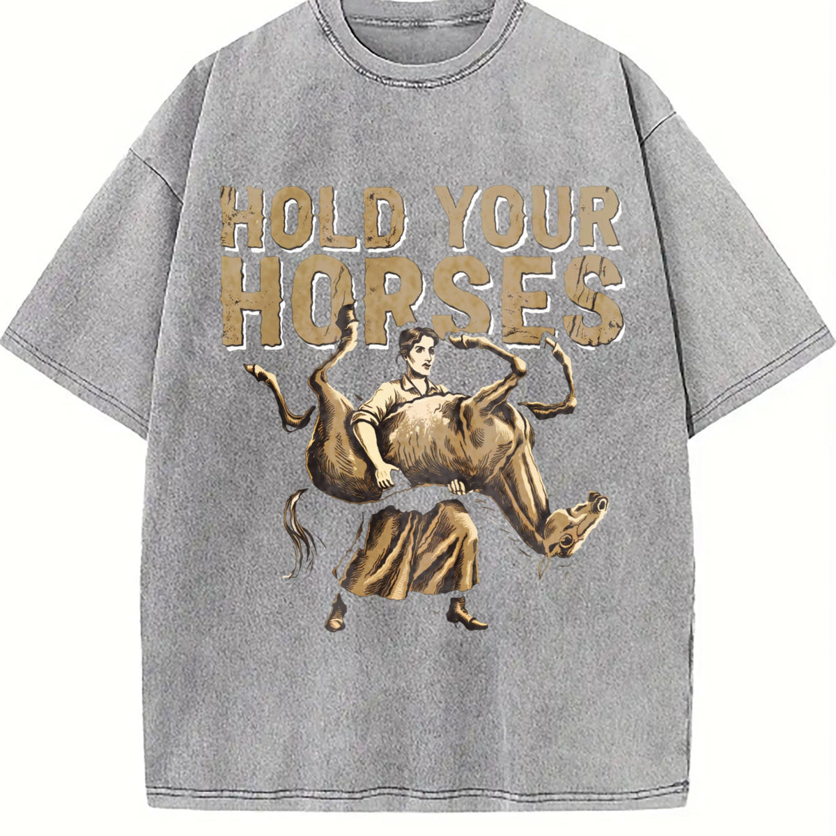 Hold Your Horses Cowboy Frog Vintage Washed T-Shirt product image 5