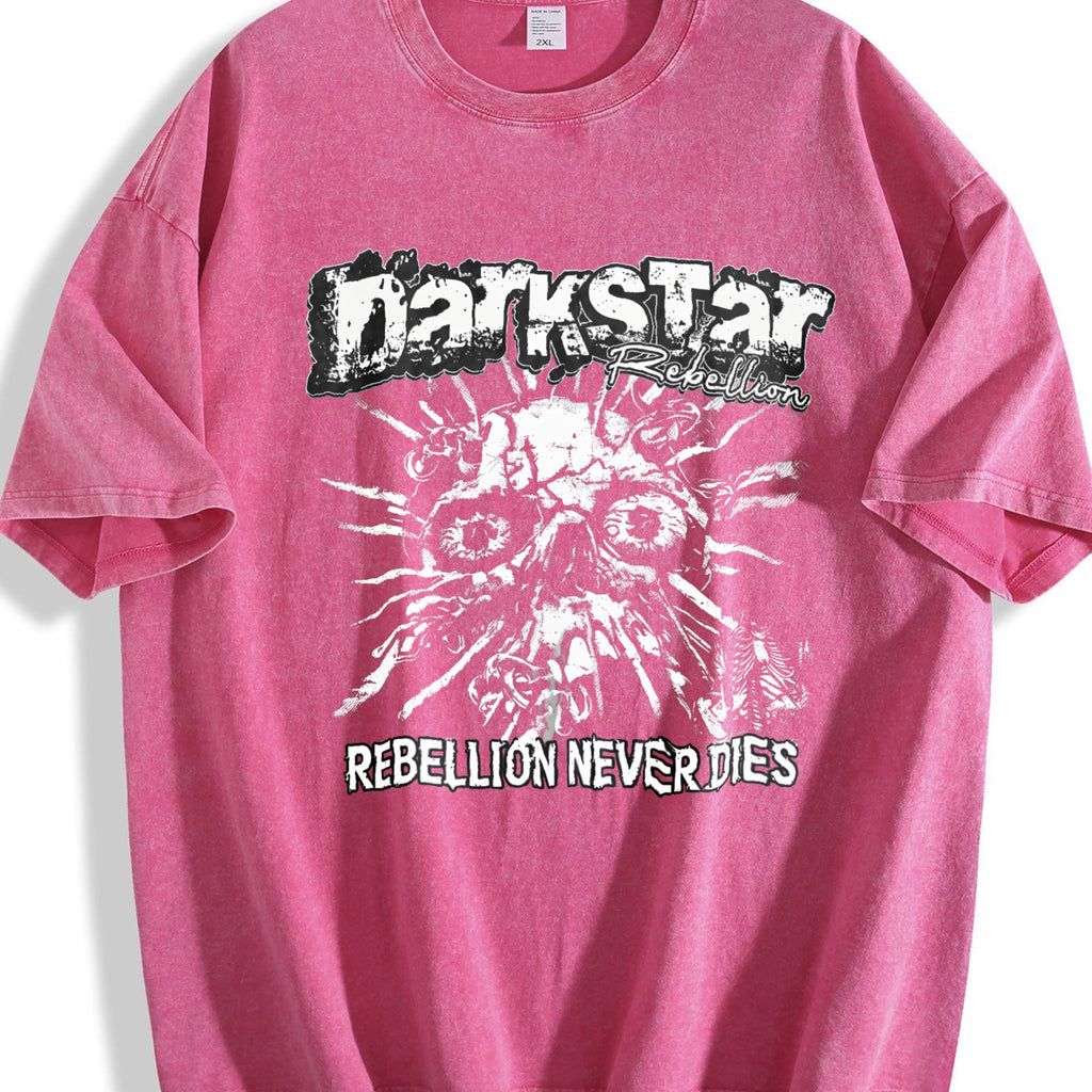 Darkstar Skull Rebellion Vintage Washed T-Shirt product image 7