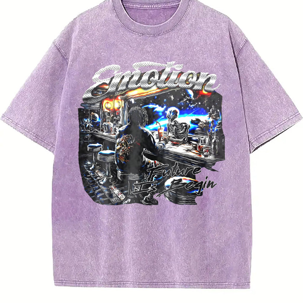 Emotion Future Begin Alien Skeleton Bar Vintage Washed product image 6