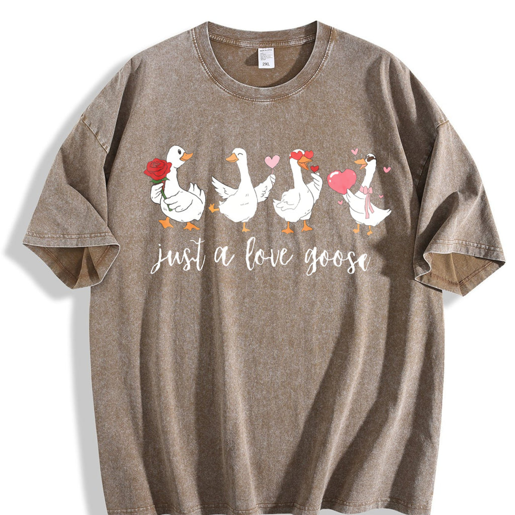 Batik - Humorous Heart Goose Vintage Washed T-Shirt product image 3