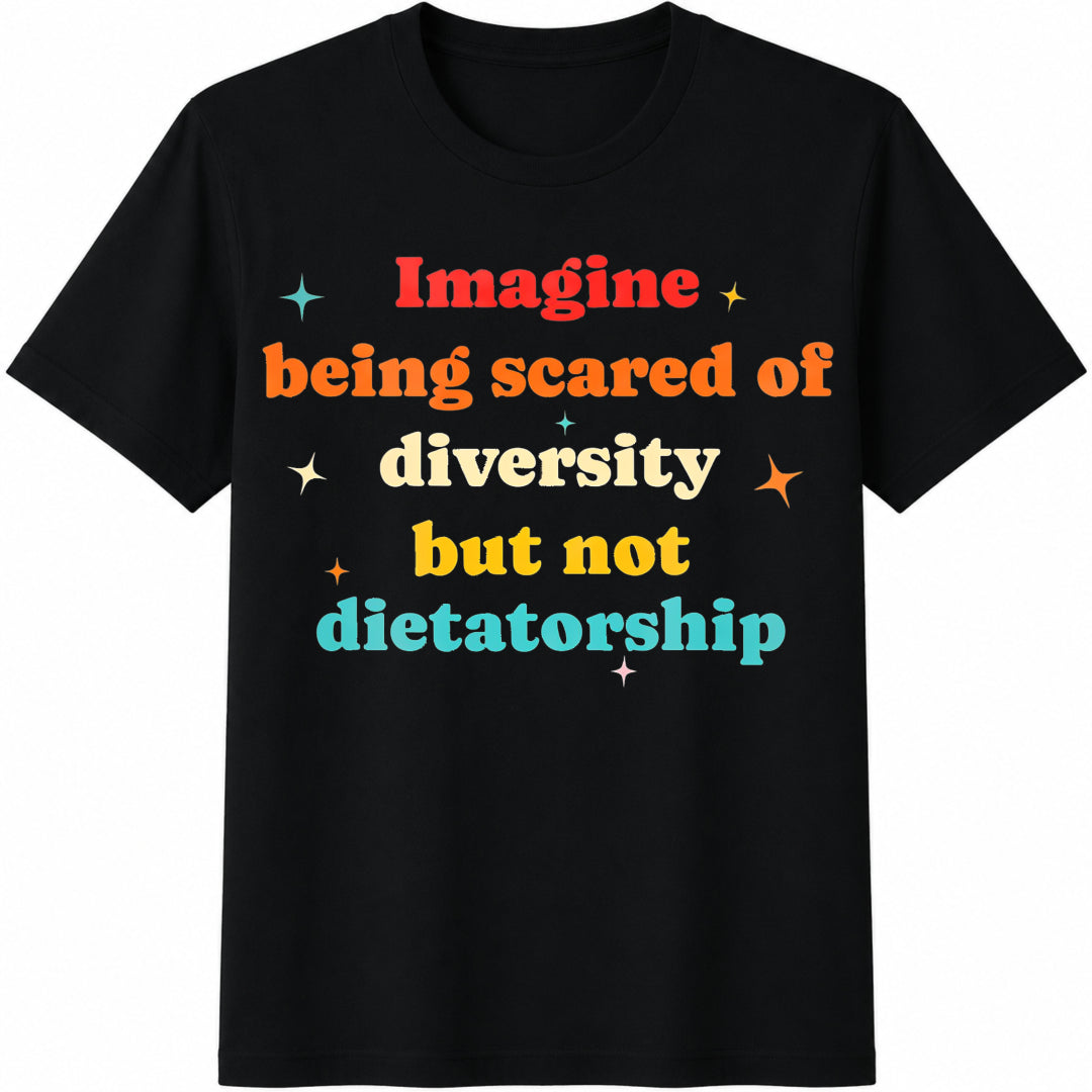 Imagine Being Scared Of Diversity Cotton T-Shirt product image 1