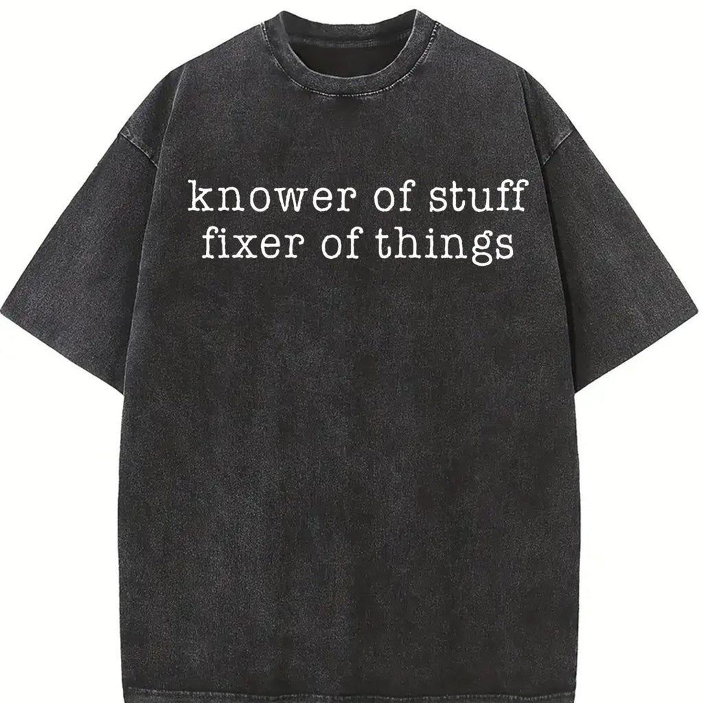 Knower Of Stuff Fixer Of Things Vintage Washed T-Shirt product image 2
