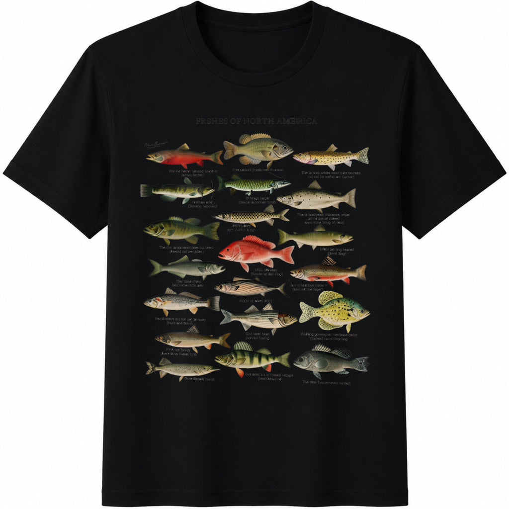 North American Fish Cotton T-Shirt product image 1