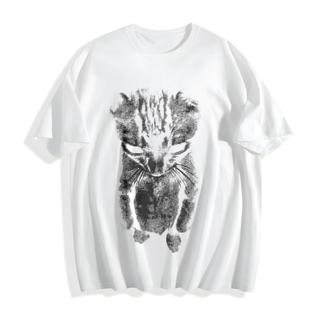 Sad Meme Cat Cotton T-Shirt product image 2