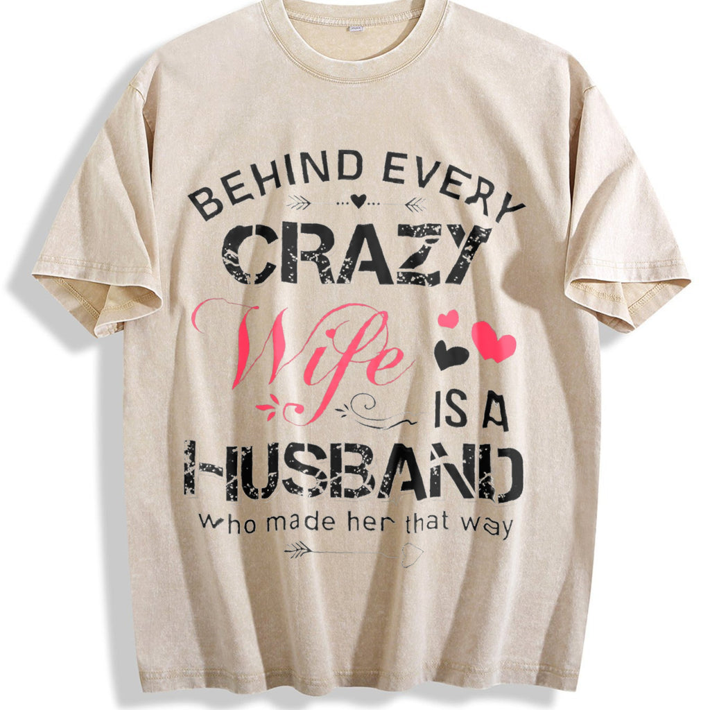 Funny Daughter Wife Slogan Vintage Washed T-Shirt product image 1