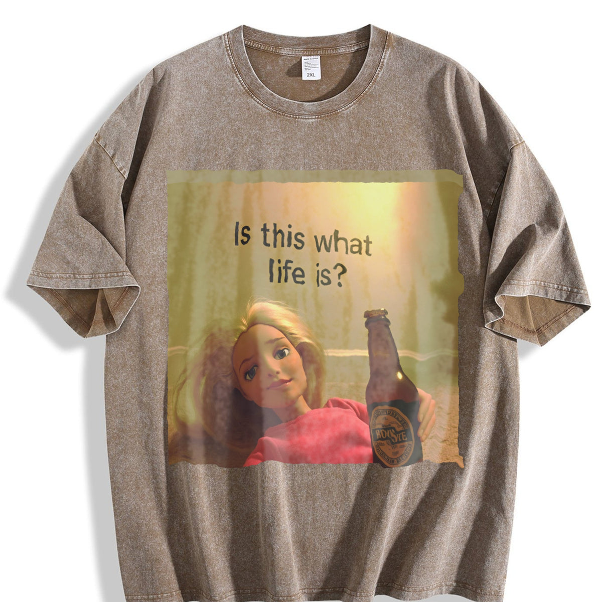 Is This What Life Is Doll Meme Vintage Washed T-Shirt product image 3