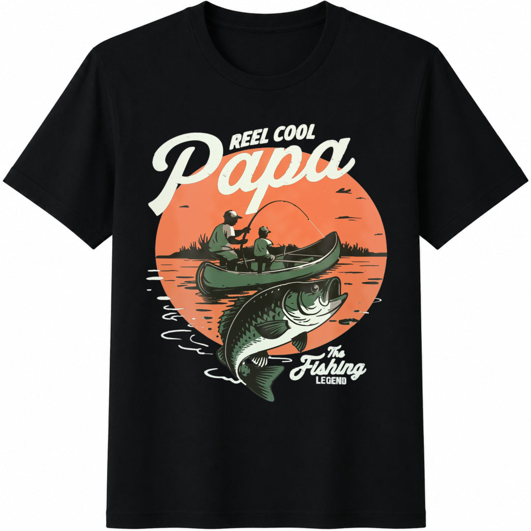 Fathers Day Papa Grandpa Dad Fishing Fisherman Cotton product image 1