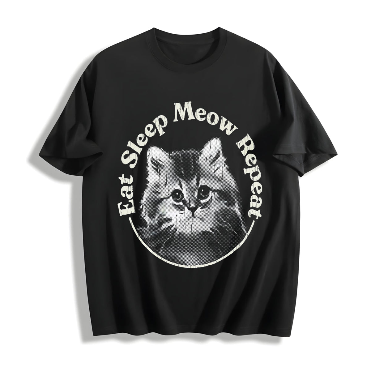 Eat Sleep Meow Repeat Funny Cute Kitten Lovers For Ladies product image 1