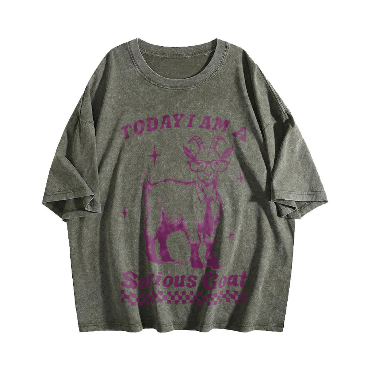 Funny Goat 90s Vintage Washed T-Shirt product image 4