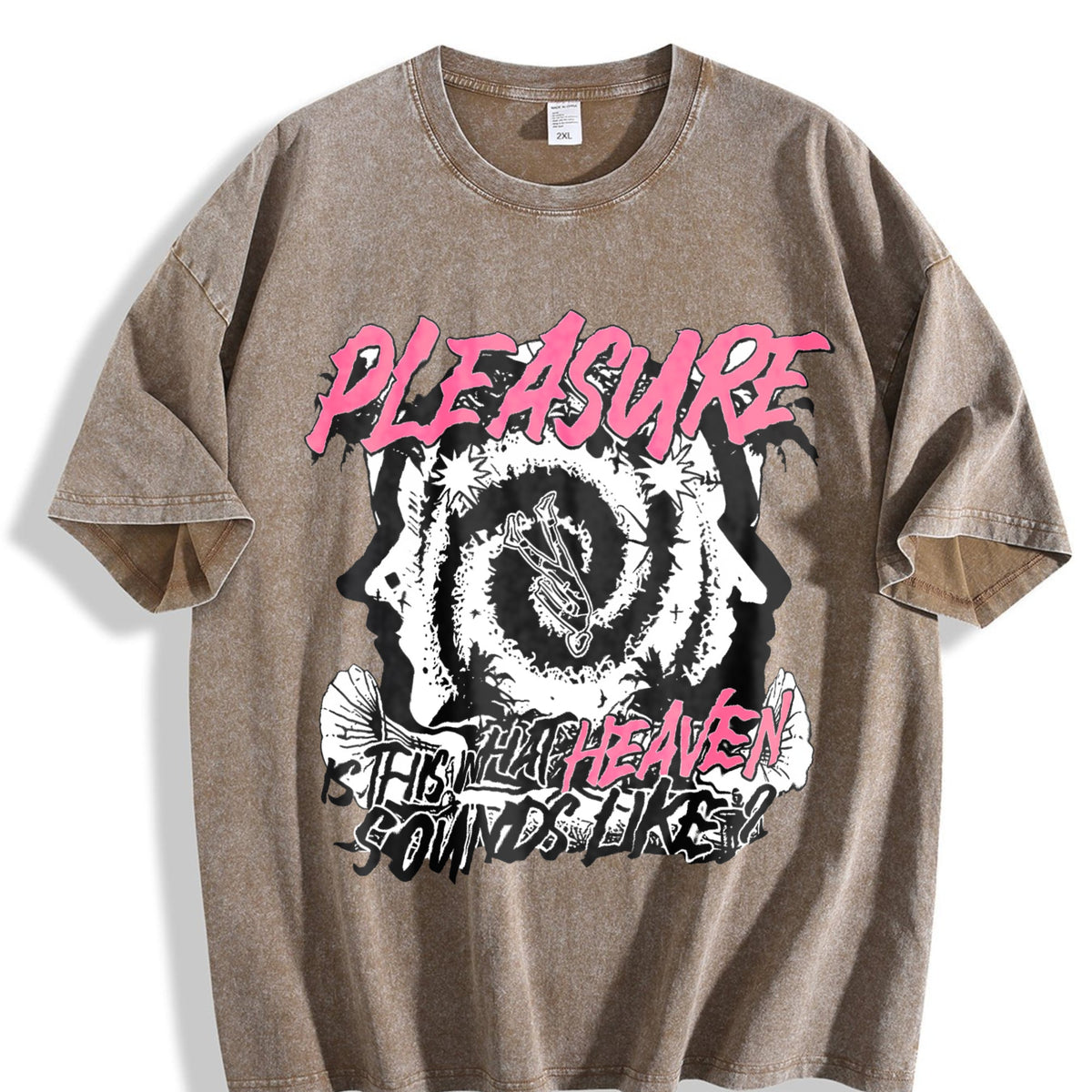 Members Only Pleasure Heaven Slogan Vintage Washed T-Shirt product image 3