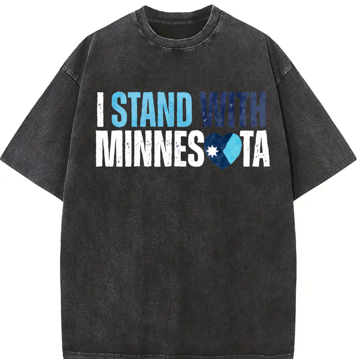 I Stand With Minnesota Vintage Washed T-Shirt product image 2