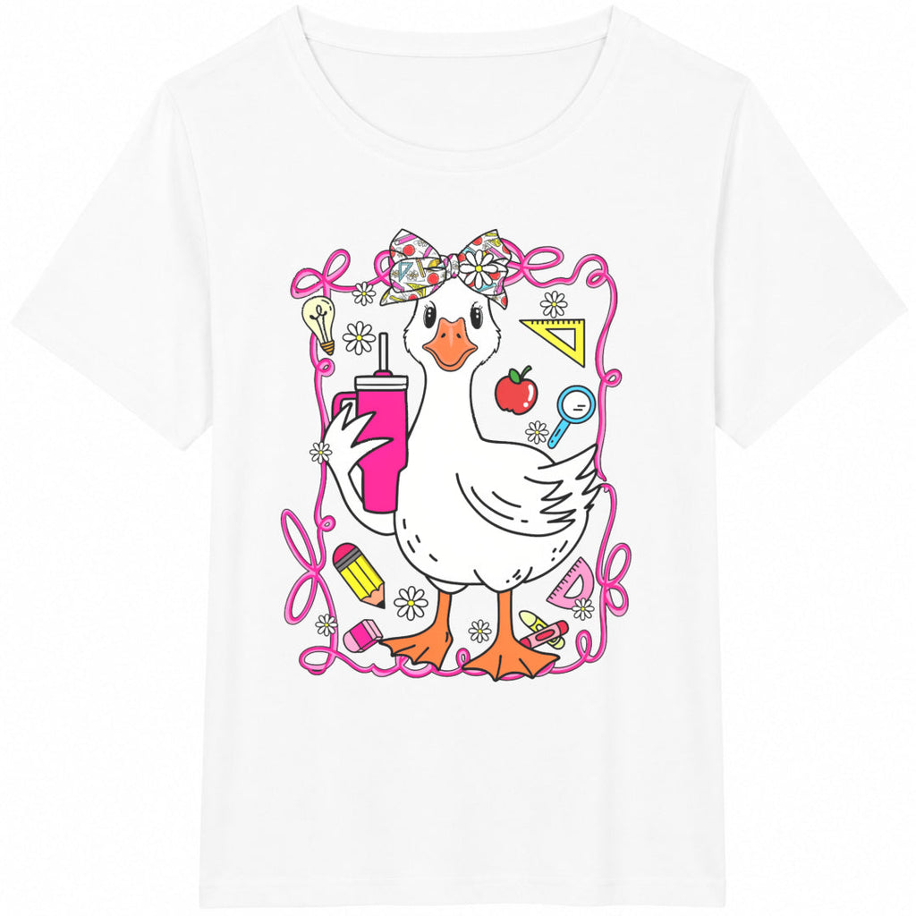 Funny Teacher Goose Cotton T-Shirt product image 2