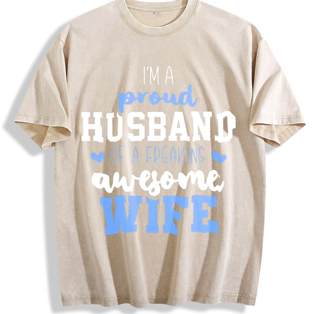 Funny Daughter Wife Slogan Vintage Washed T-Shirt product image 1