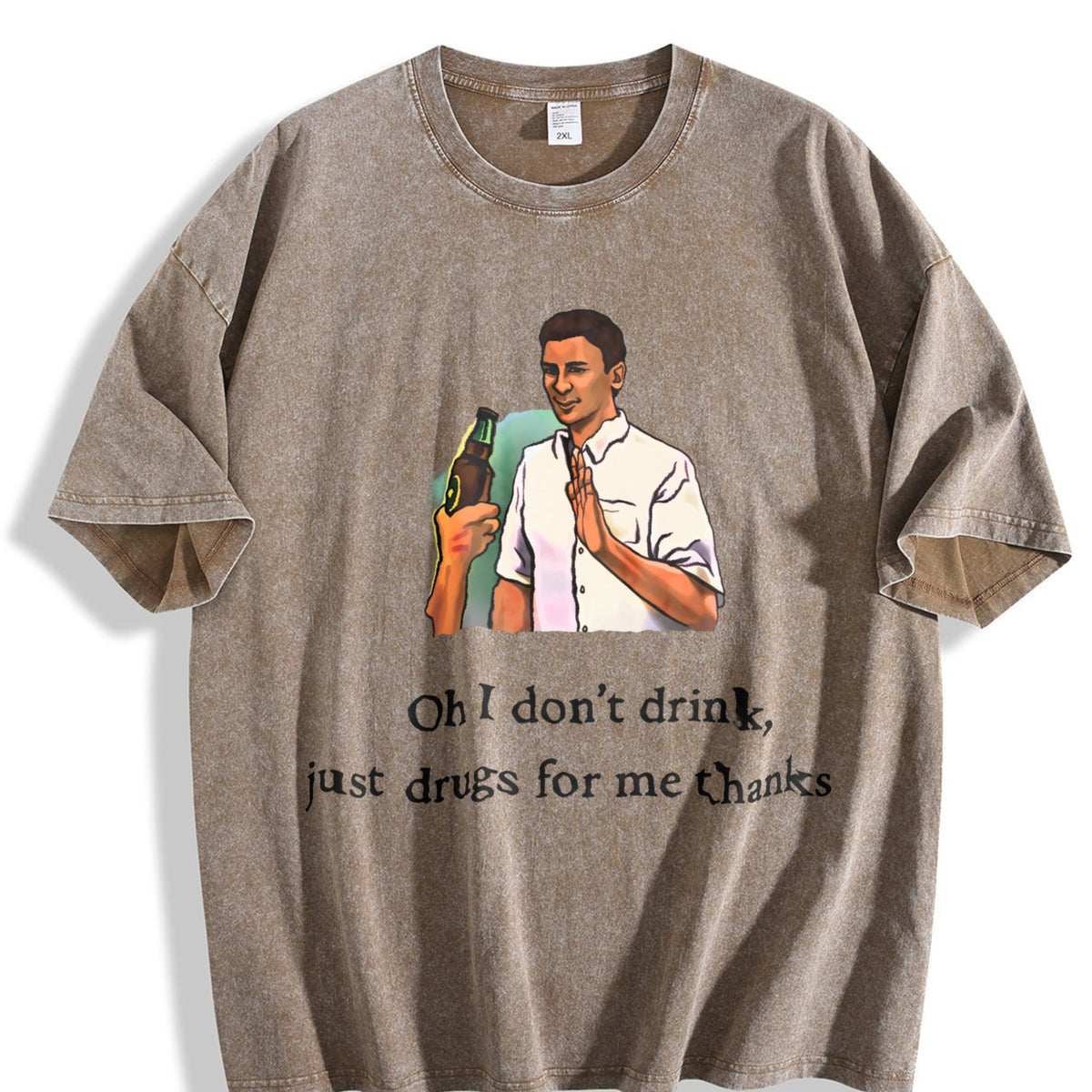 Ironic Meme : 'oh I Don't Drink Vintage Washed T-Shirt product image 3