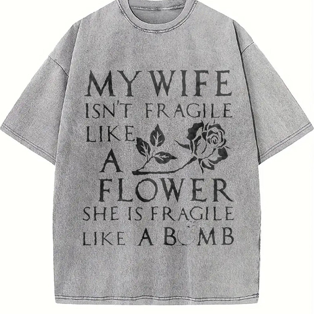 My Spouse Isn't Delicate Like A Flower Vintage Washed product image 5