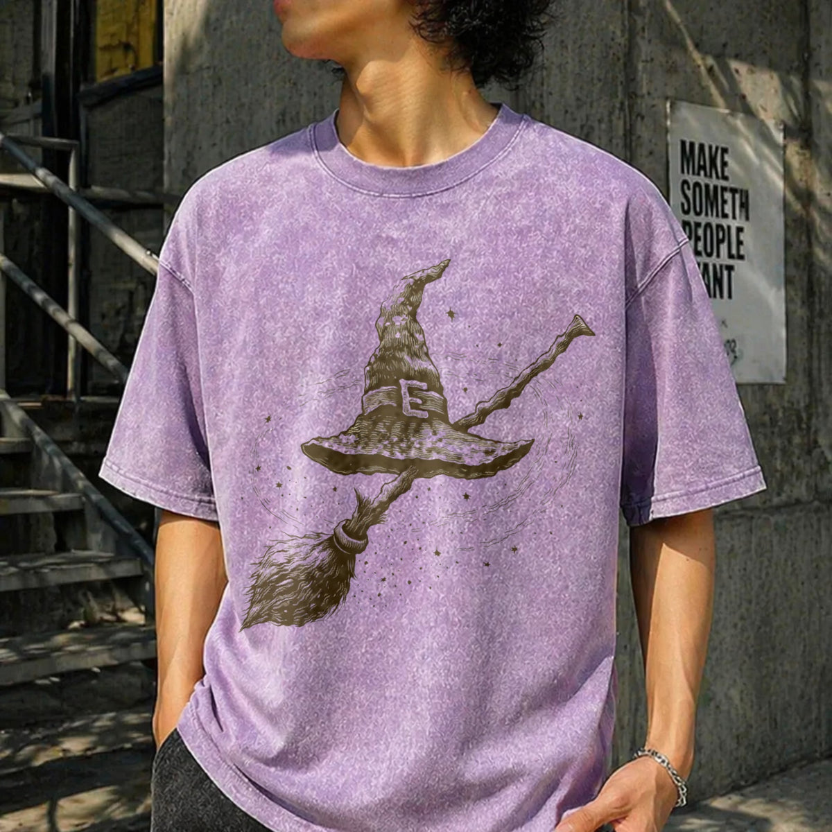 Witchy Celestial Vintage Washed T-Shirt product image 6