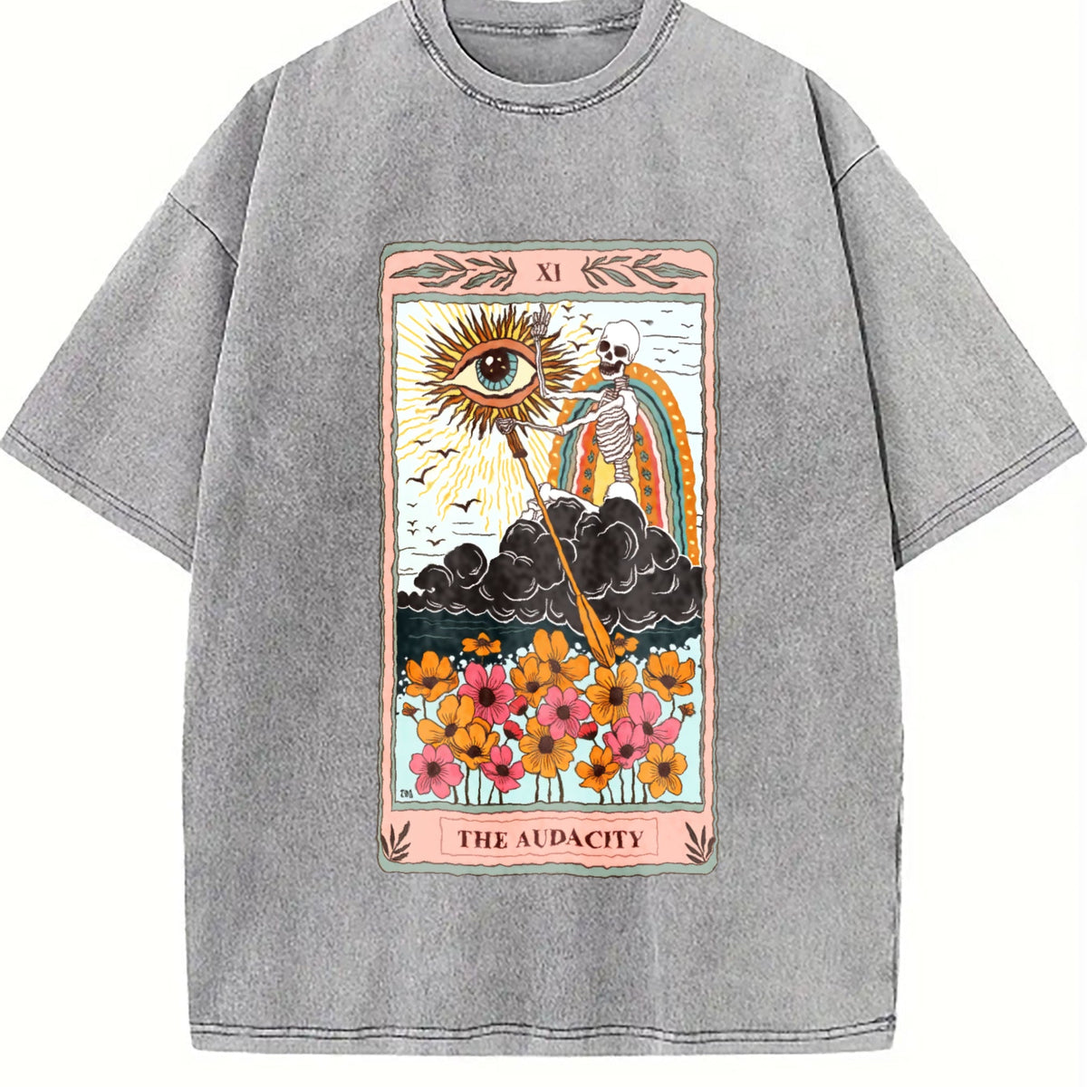The Audacity Tarot Card Vintage Washed T-Shirt product image 5