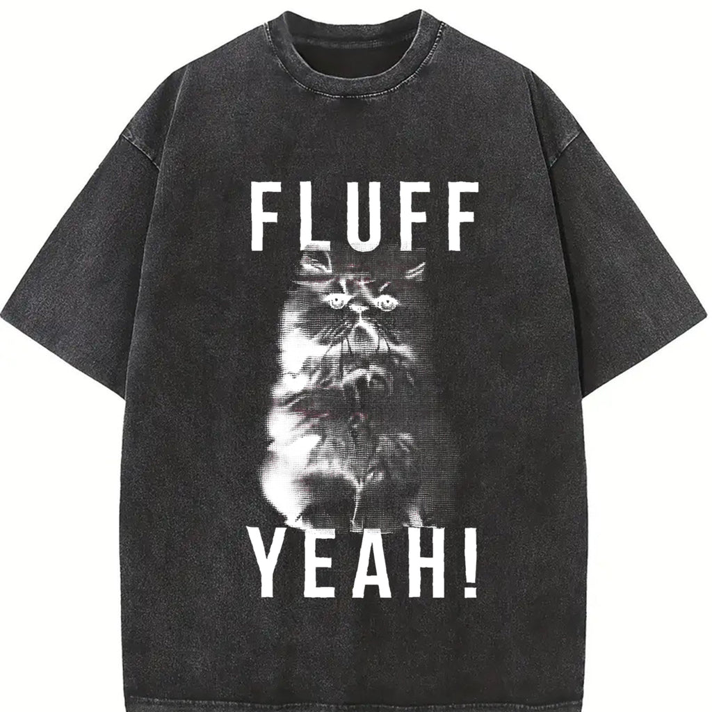 Fluff Yeah Funny Kitty Cat Animal Lover For Ladies Vintage product image 2