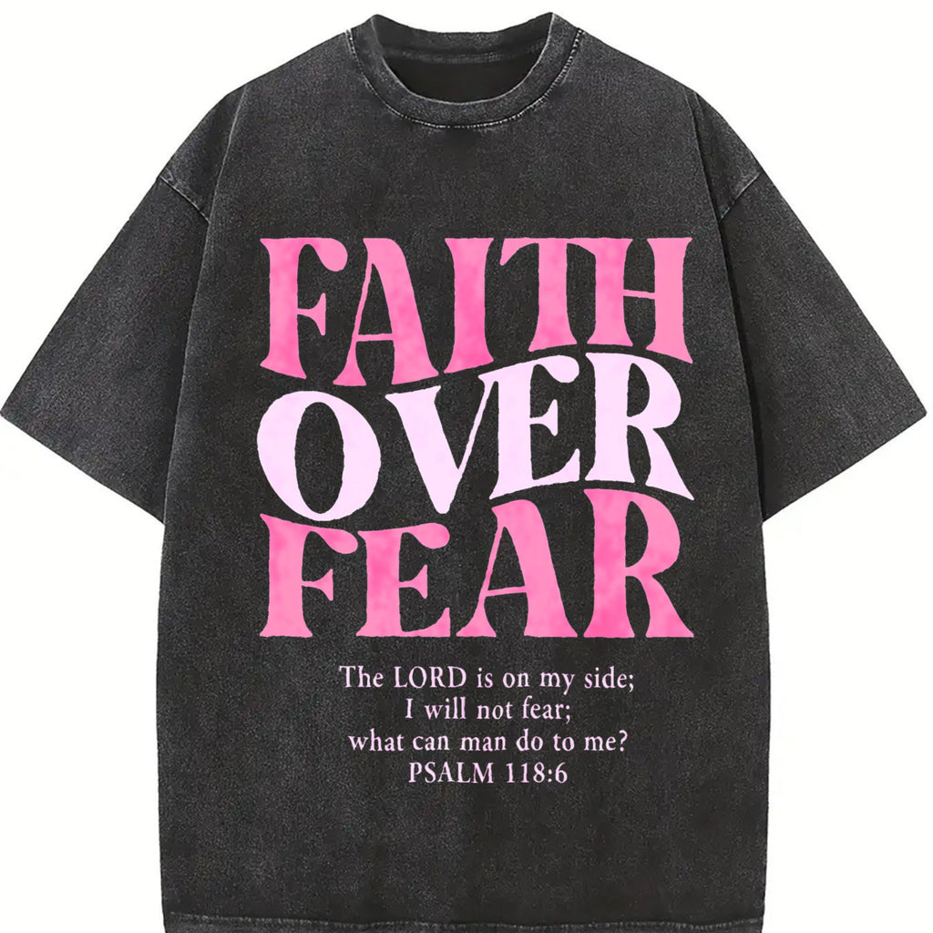 Faith Over Fear - For Lovers - Gym With Bold Slogan Vintage product image 2