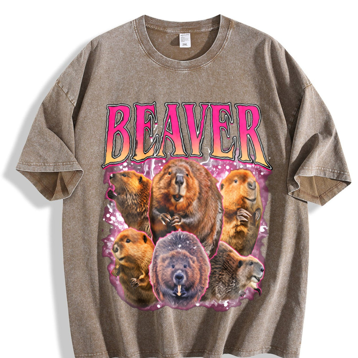 Beaver Vintage Washed T-Shirt product image 3
