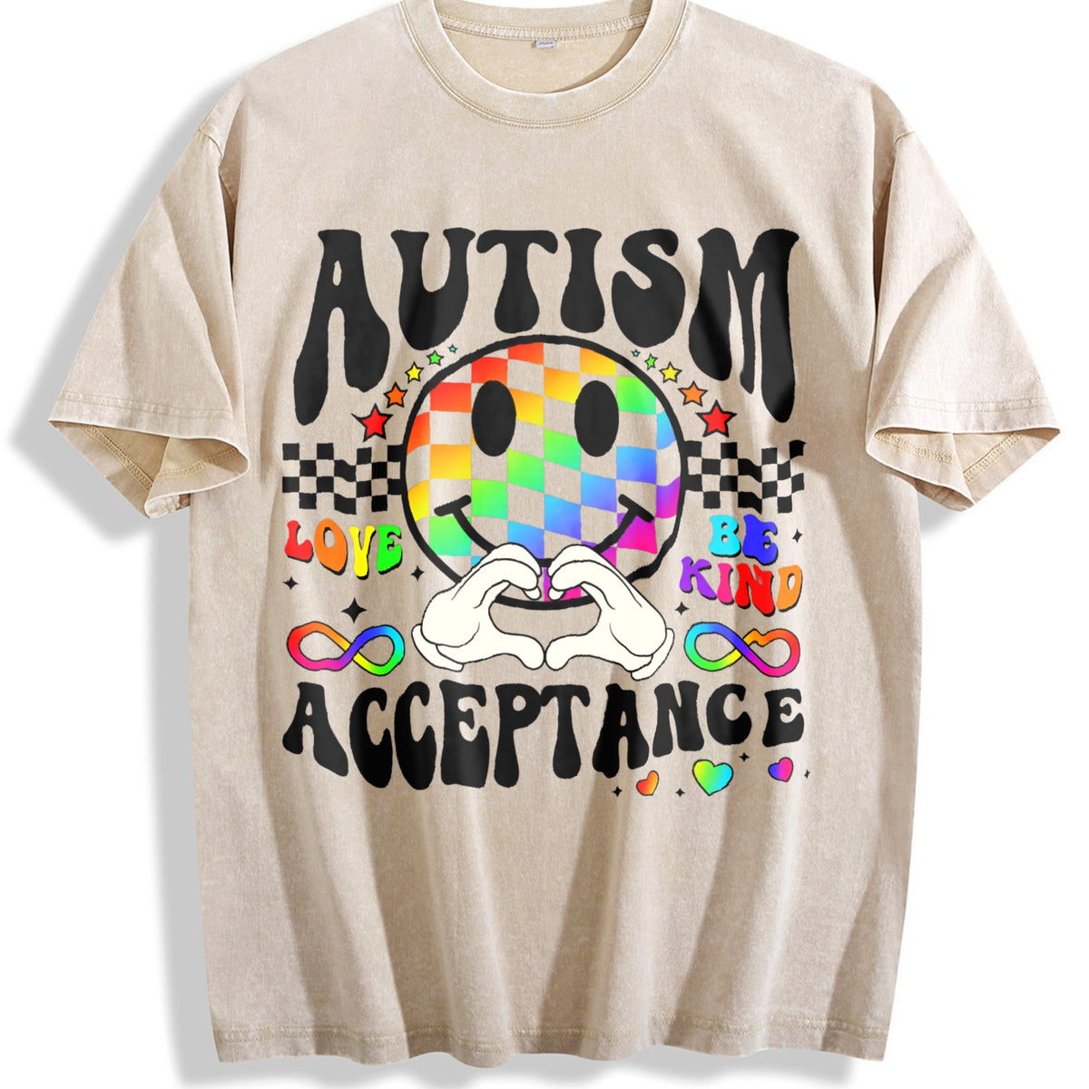 Autism Acceptance Vintage Washed T-Shirt product image 1