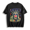 Preppy Statue Of Liberty Blowing Bubble Gum Cotton T-Shirt product image 1