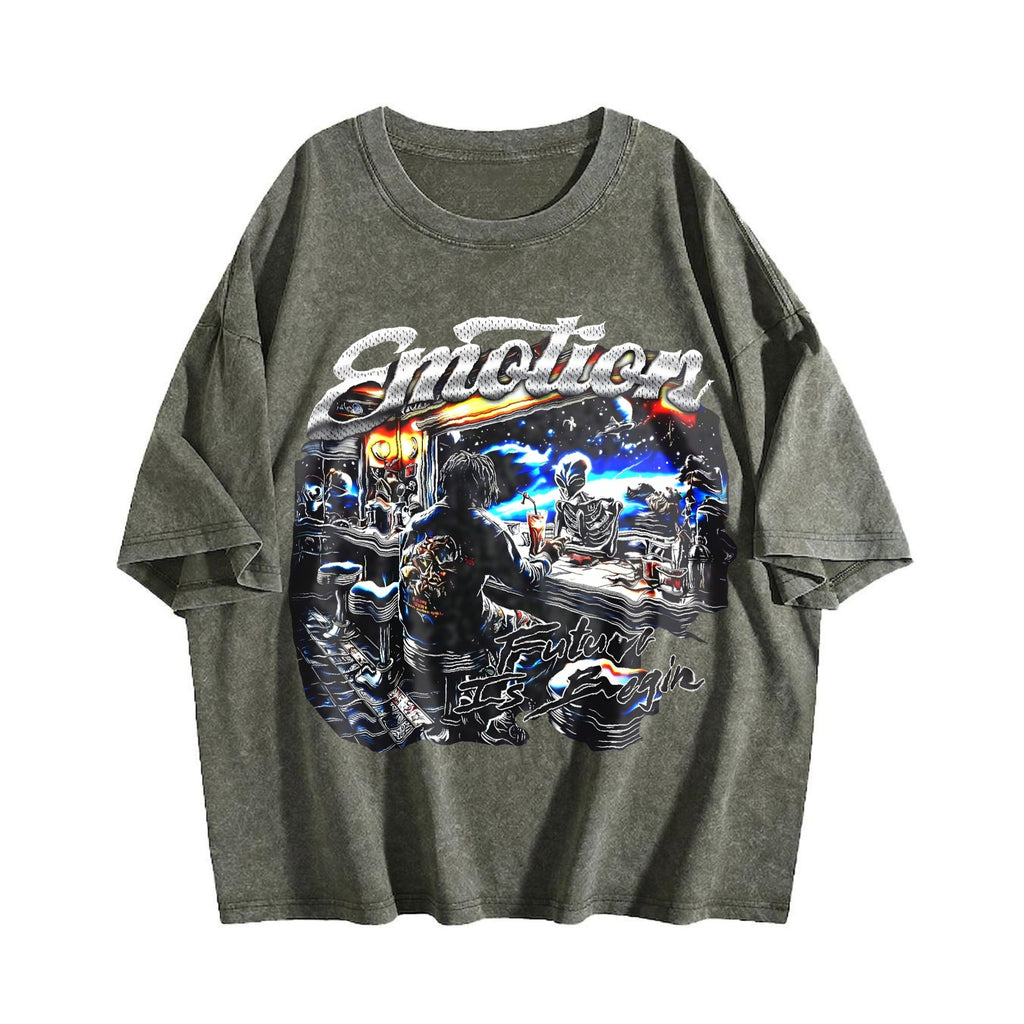 Emotion Future Begin Alien Skeleton Bar Vintage Washed product image 4
