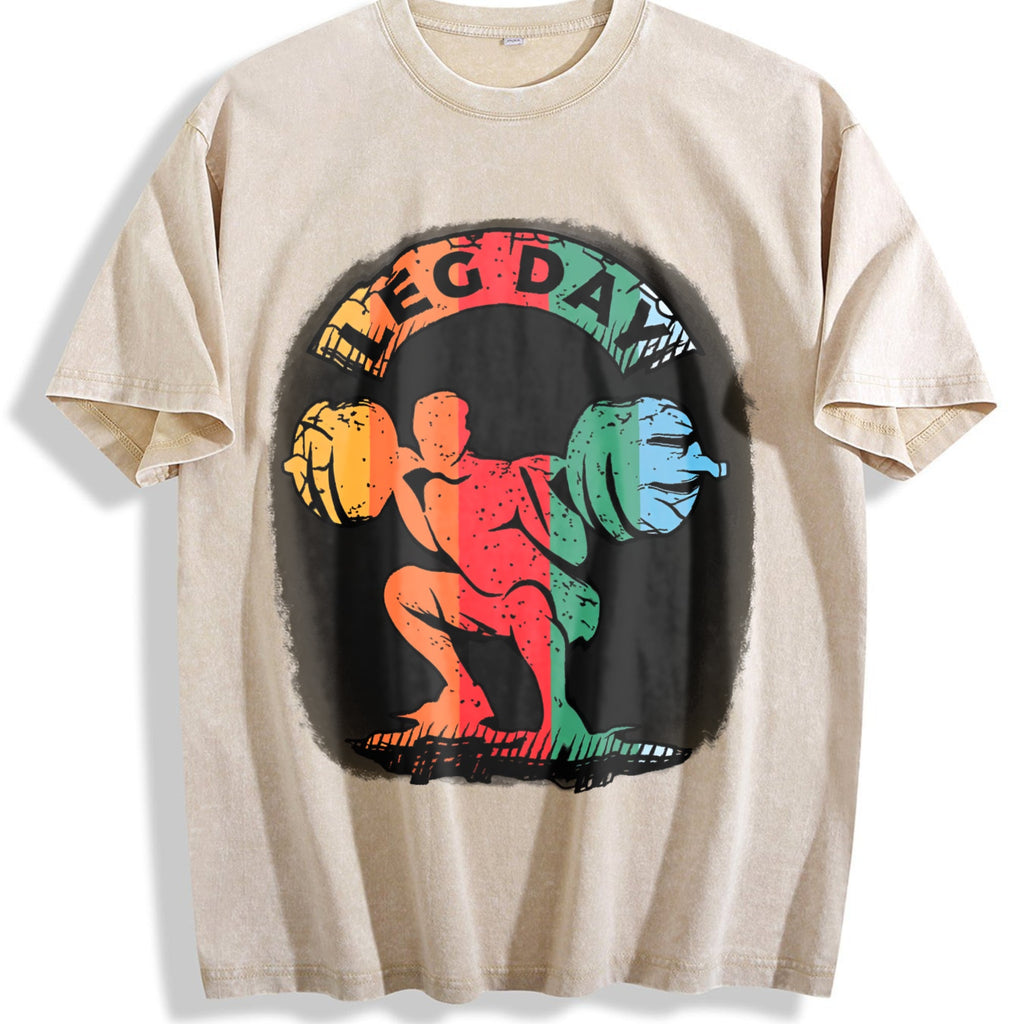 Gym Motivation Vintage Washed T-Shirt product image 1