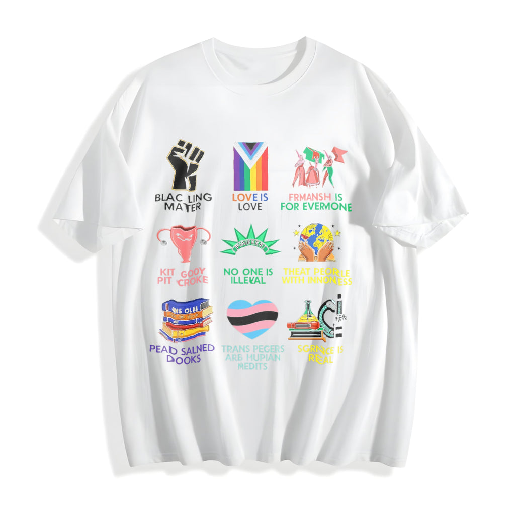 Big Fan Of Human Rights Cotton T-Shirt product image 2