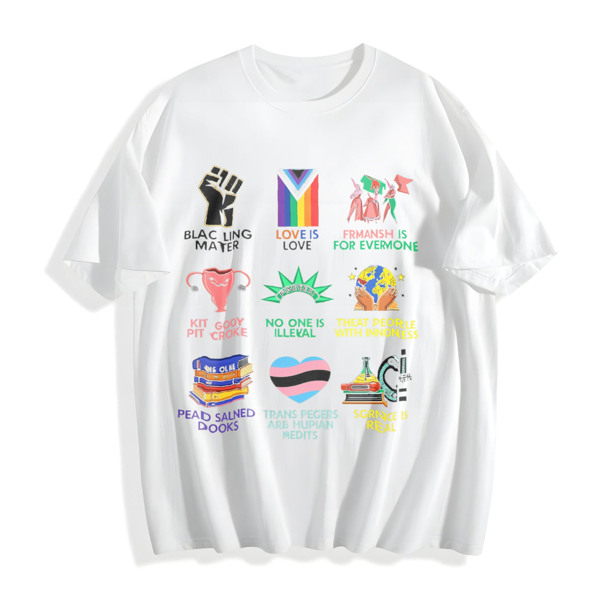 Big Fan Of Human Rights Cotton T-Shirt product image 2