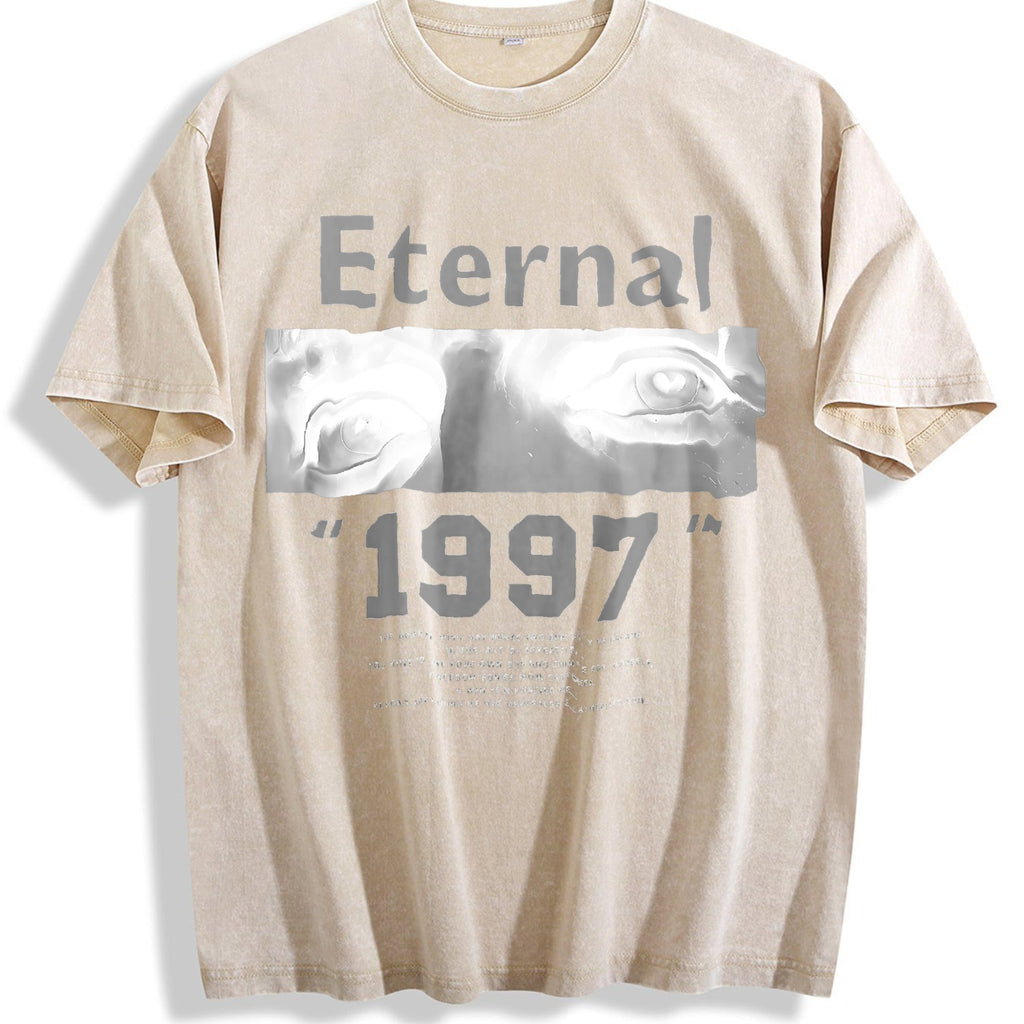 Eternal 1997 Eye Portrait Gym Muscle Vintage Washed T-Shirt product image 1