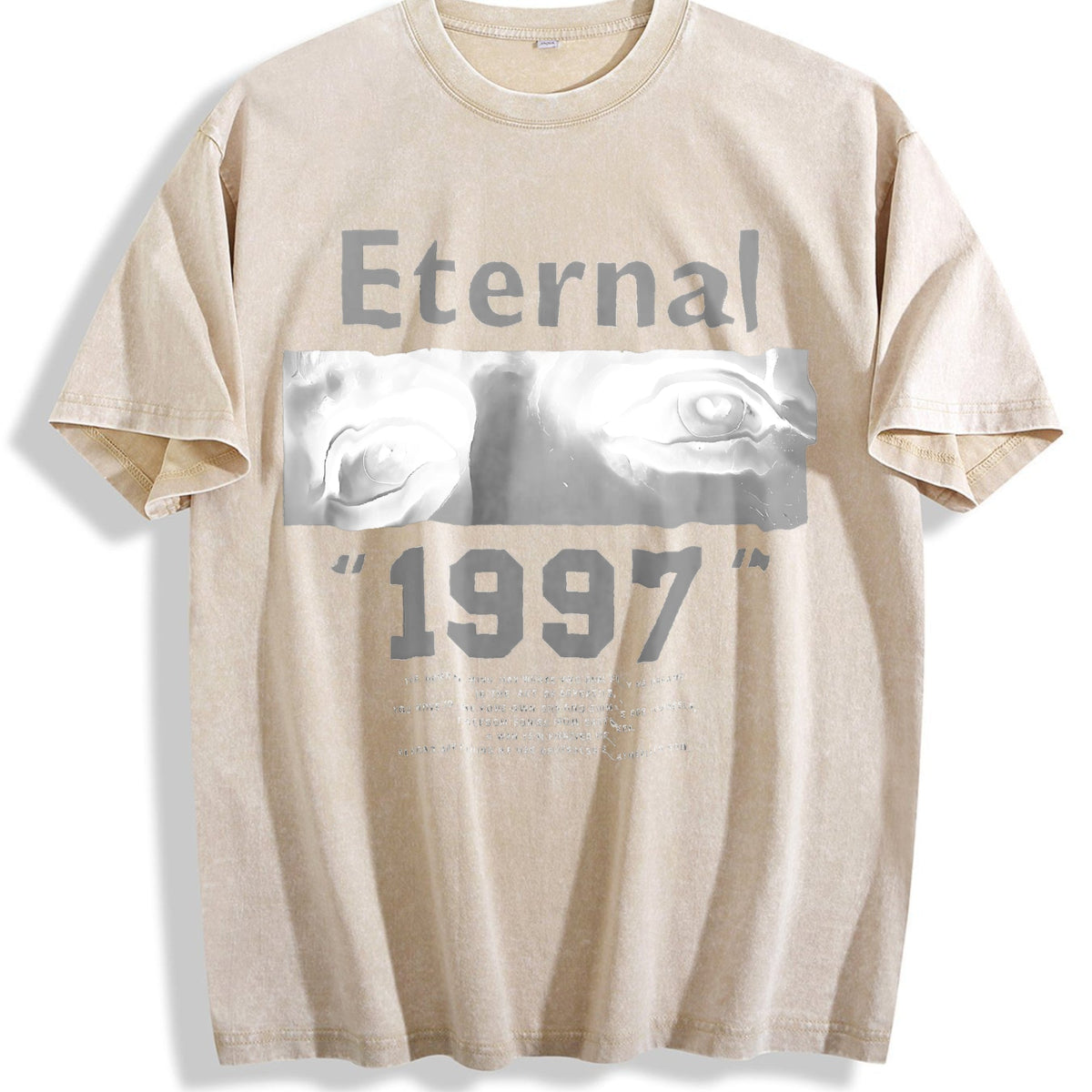 Eternal 1997 Eye Portrait Gym Muscle Vintage Washed T-Shirt product image 1
