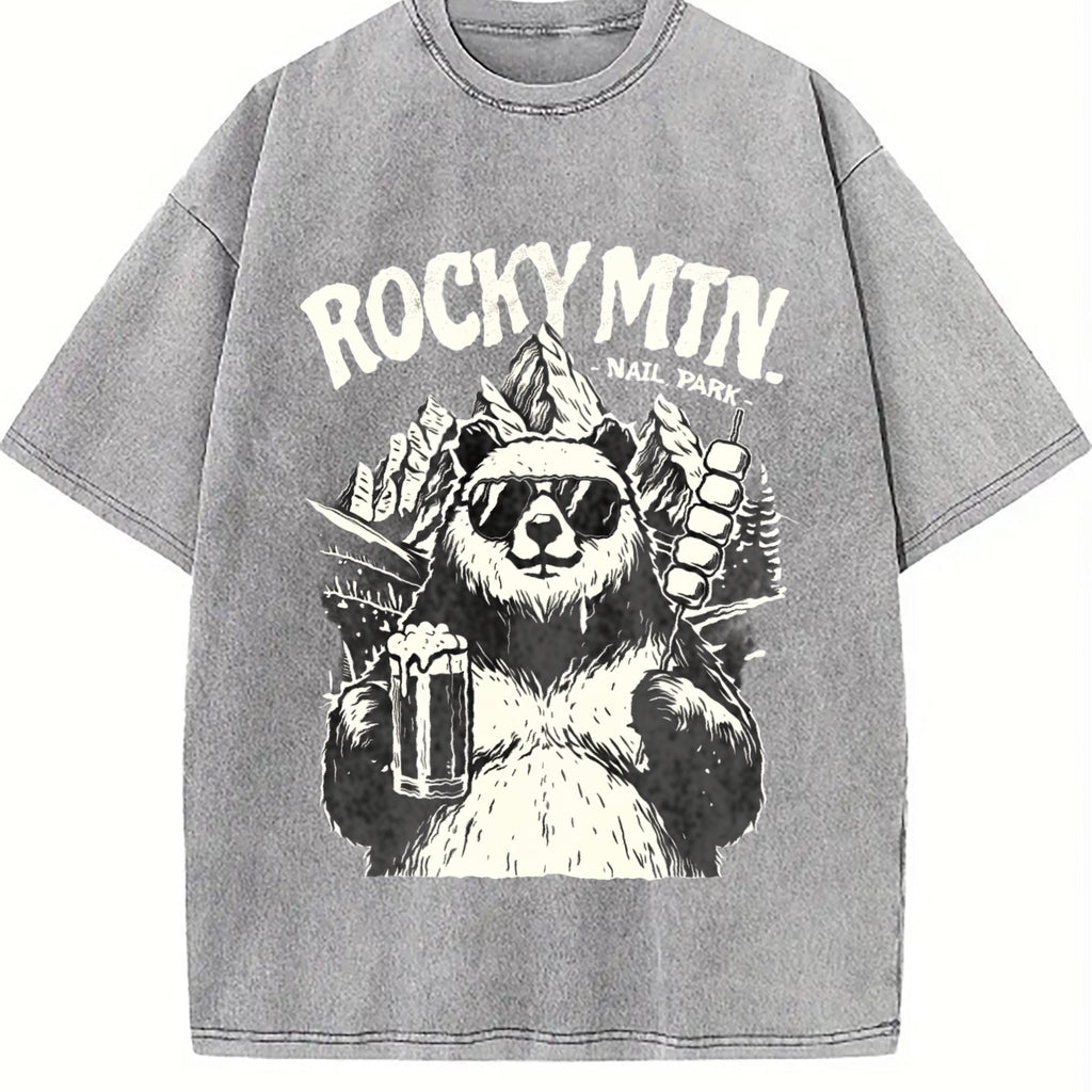 Rocky Mountains National Park Bear Beer Vintage Washed product image 5