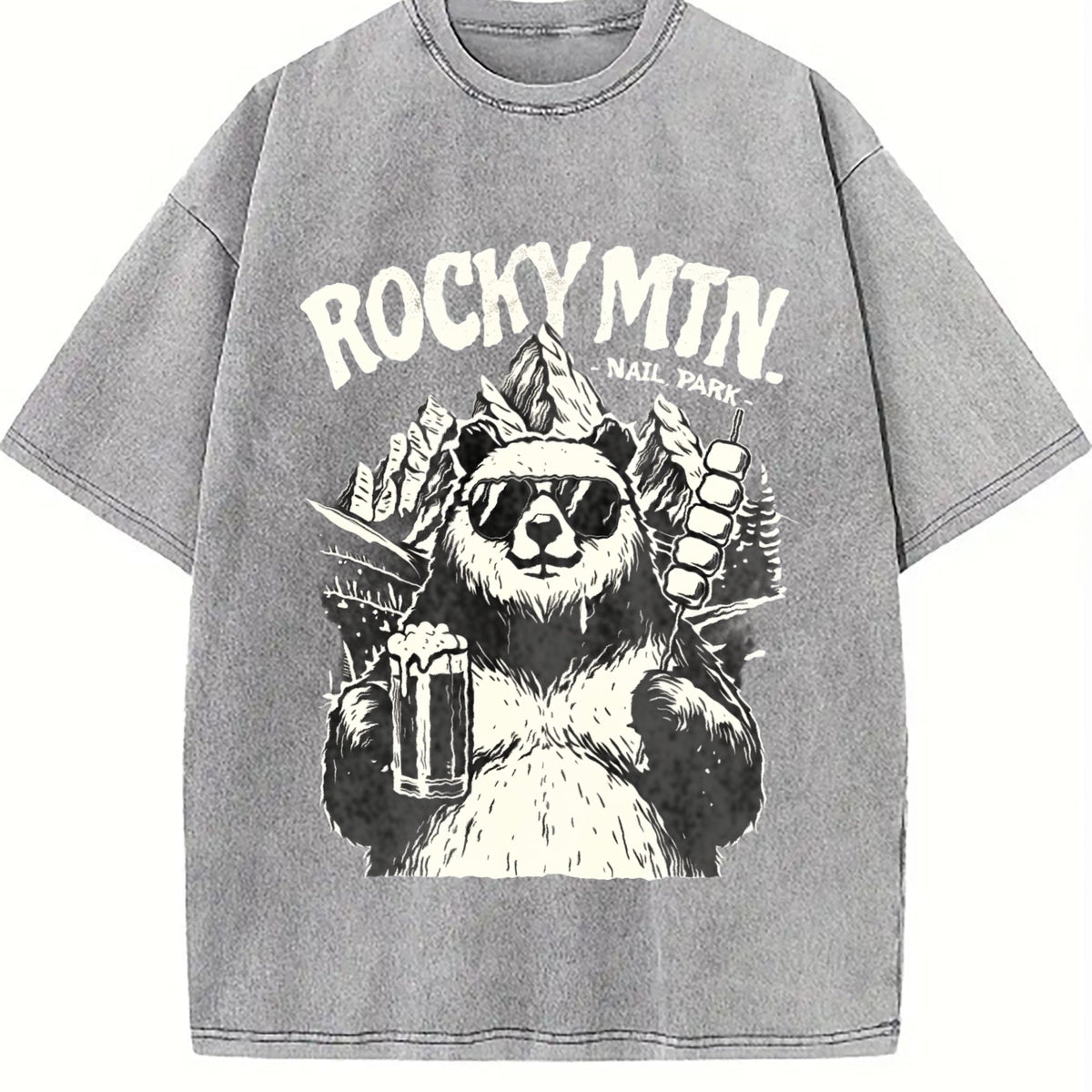 Rocky Mountains National Park Bear Beer Vintage Washed product image 5