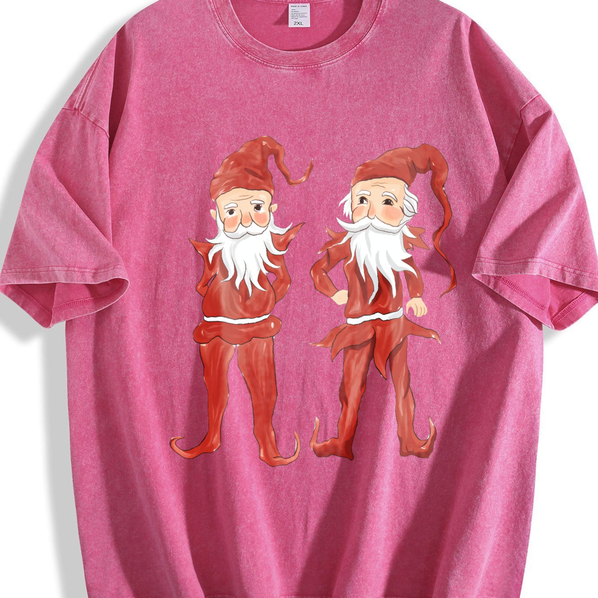 Christmas Elves Teenager Vintage Washed T-Shirt product image 7
