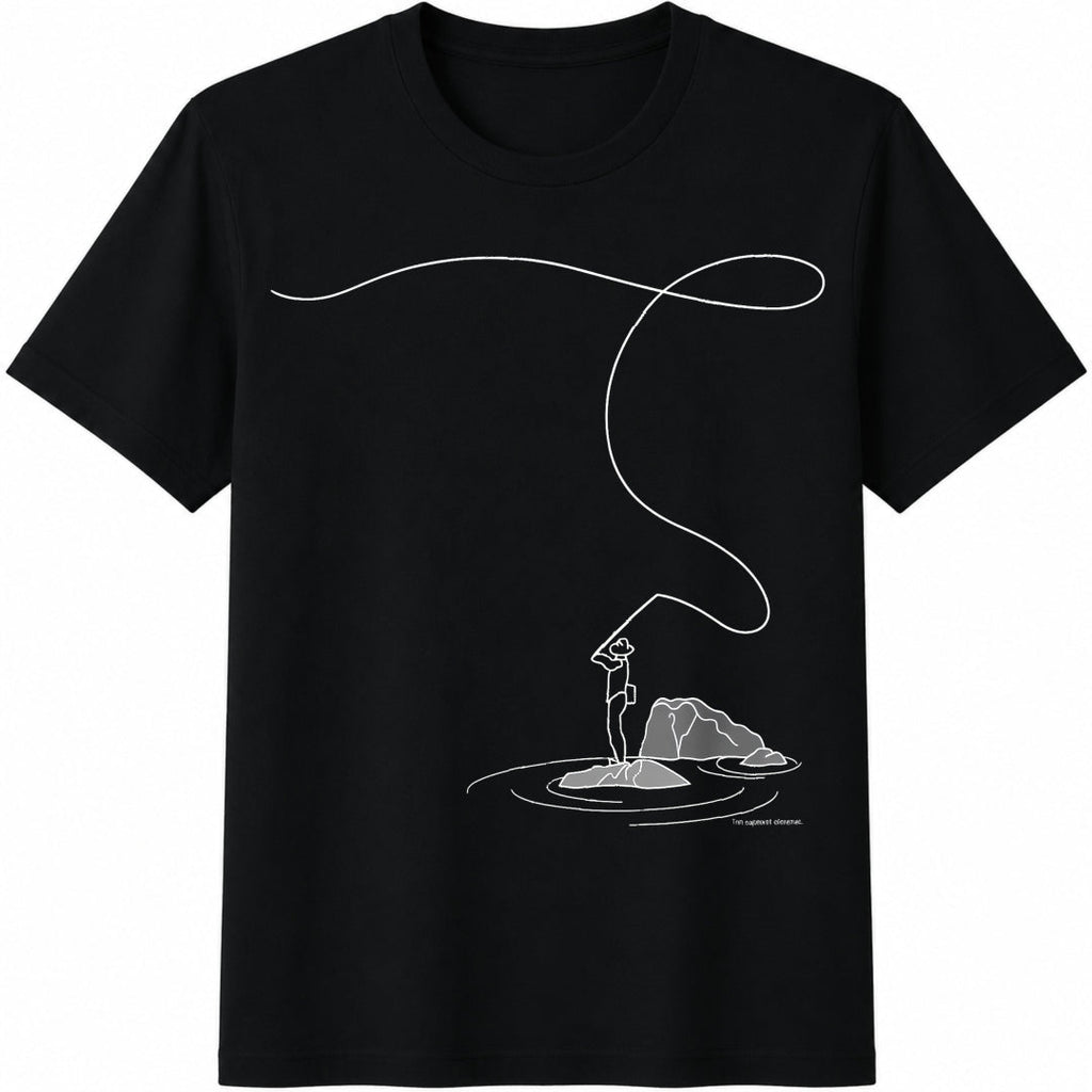 Fly Fishing For - Hand Original - Unique Cotton T-Shirt product image 1