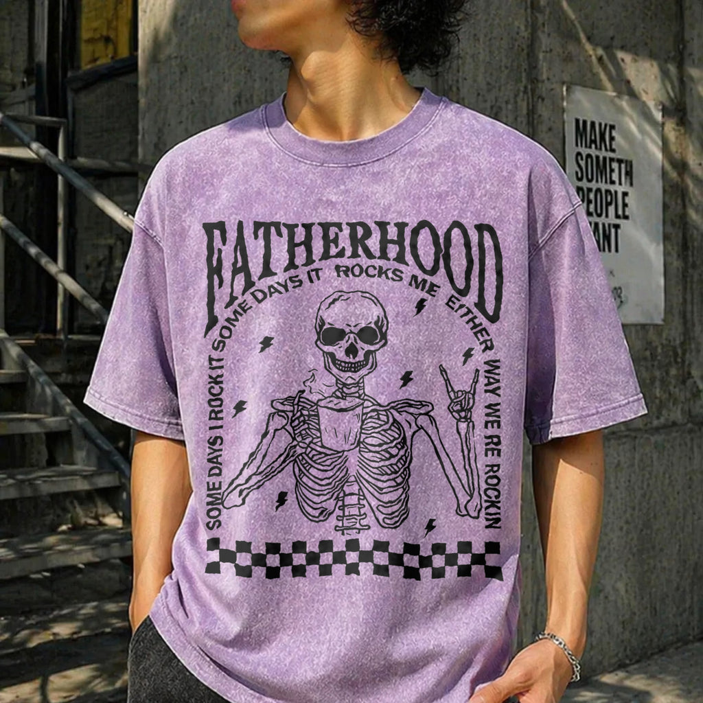 Fatherhood Vintage Washed T-Shirt product image 13