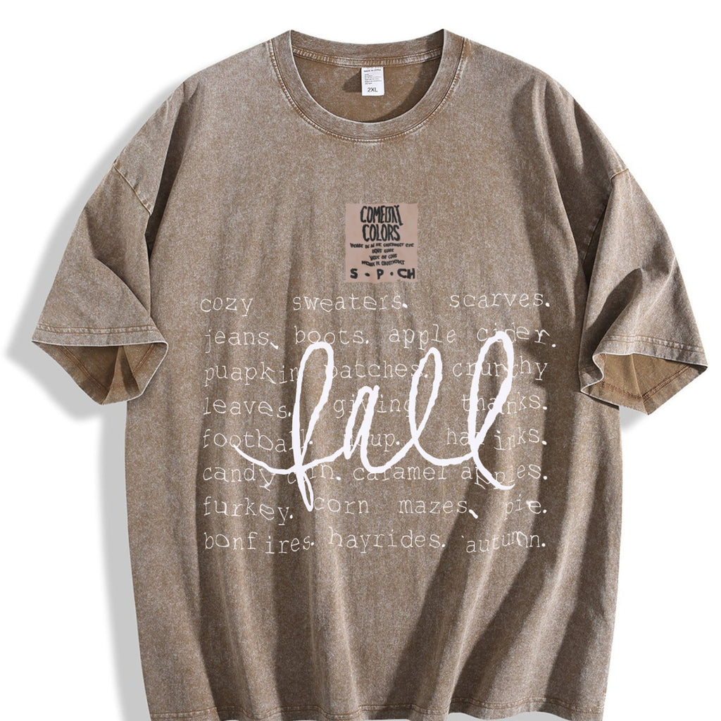 Cozy Fall Vintage Washed T-Shirt product image 3