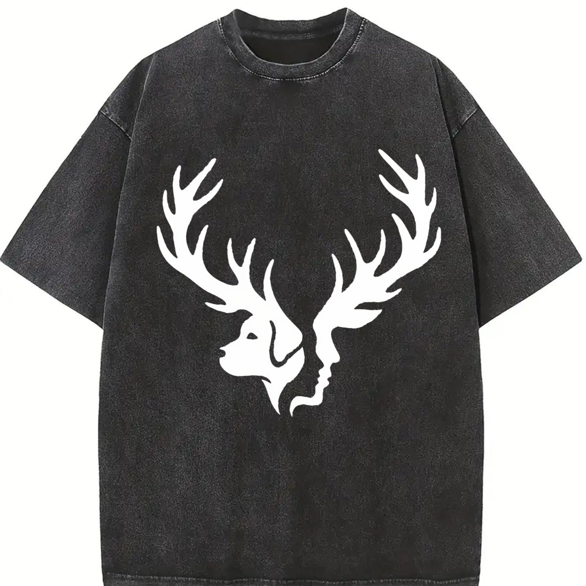 Effortless Chic Explorer Statement : Two Deer Heads Vintage product image 2