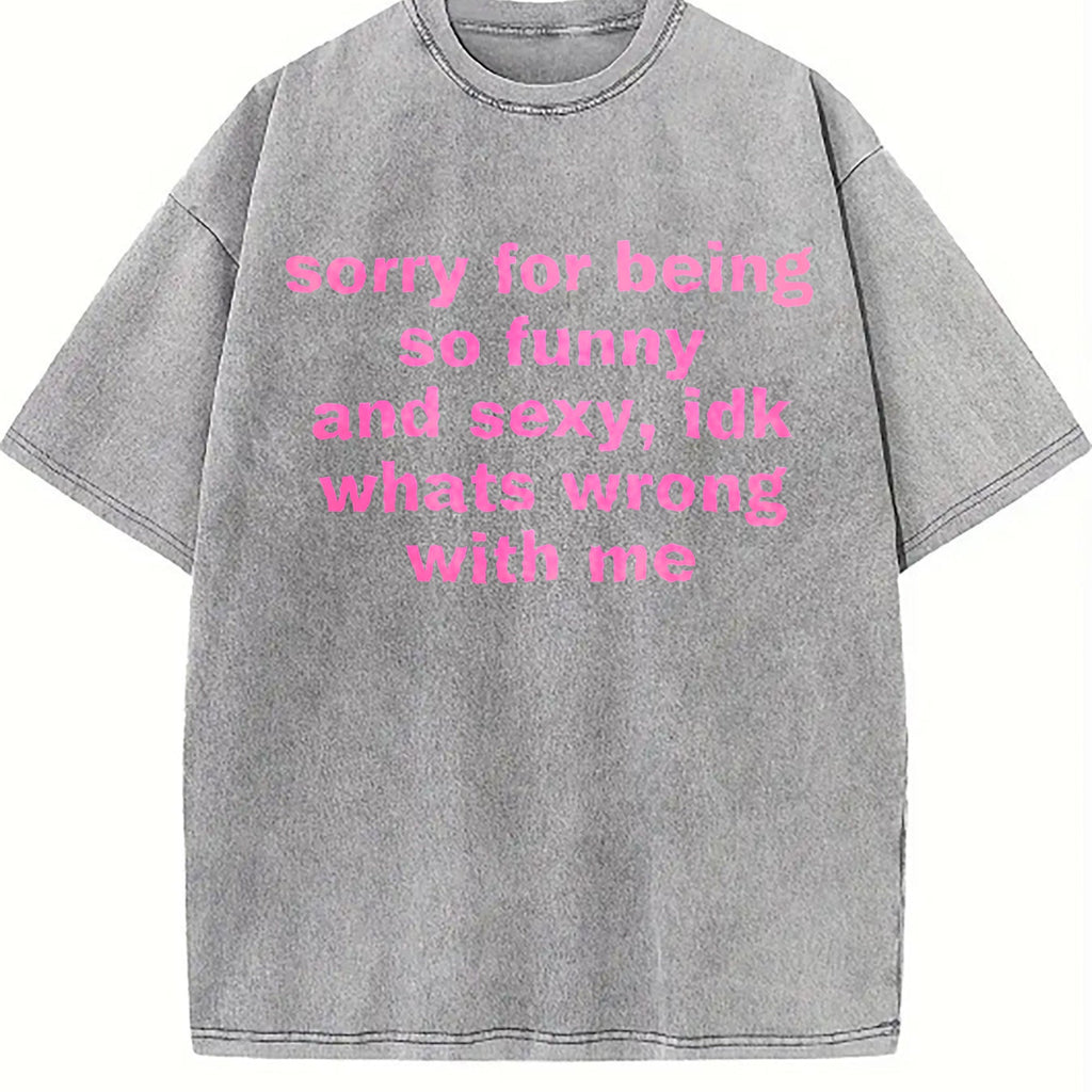 Sorry For Being So Funny And Sexy Vintage Washed T-Shirt product image 5