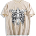 Gothic Skeleton Ribcage Drip Vintage Washed T-Shirt product image 1