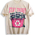 Stay Trashy - Black With Pink Raccoon & Bin Vintage Washed product image 1
