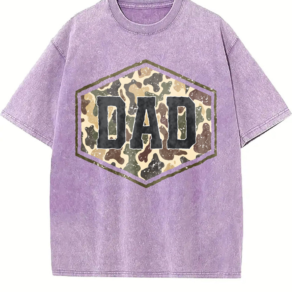 Camouflage Dad Vintage Washed T-Shirt product image 6