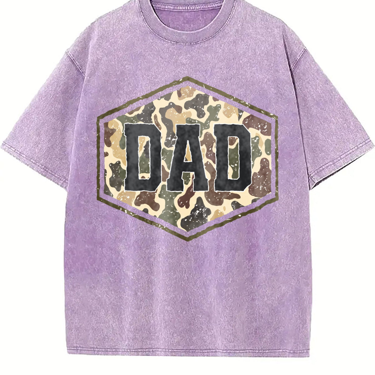 Camouflage Dad Vintage Washed T-Shirt product image 6