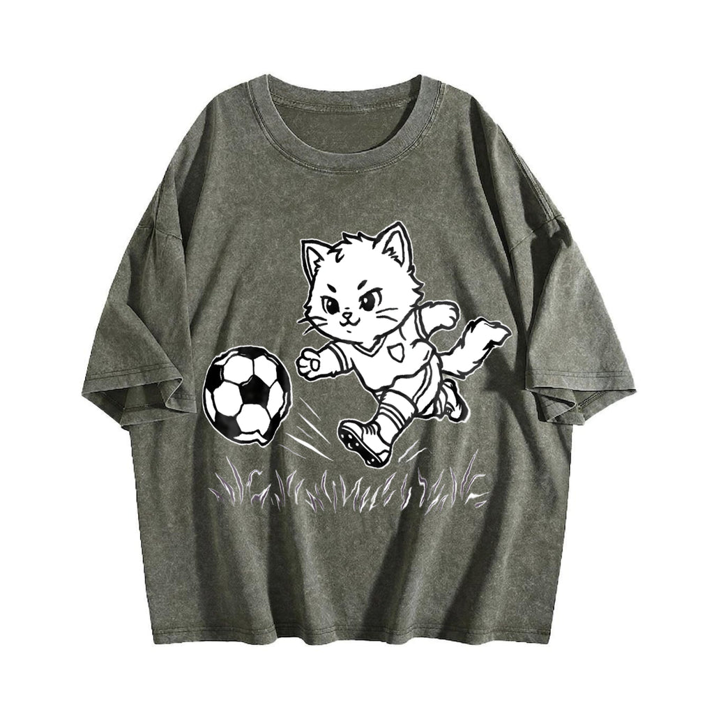 Global Soccer Fan Vintage Washed T-Shirt product image 4